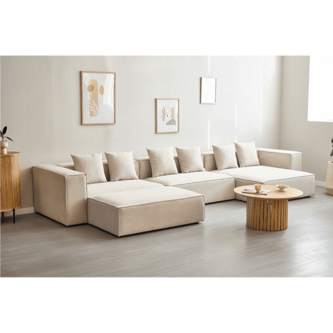 Hailey venstre chaiselong modul i beige L: 147 X D: 148 X H: 65 cm