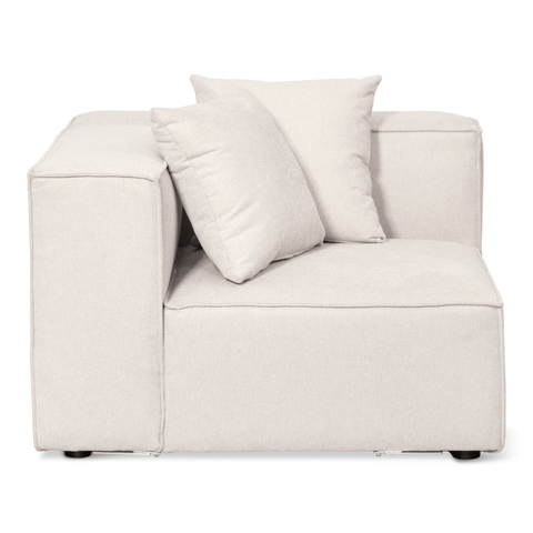 Hailey - U-sofa modulsofa i beige med 4 moduler - Højrevendt chaiselong L: 368 X D: 247 X H: 65 cm