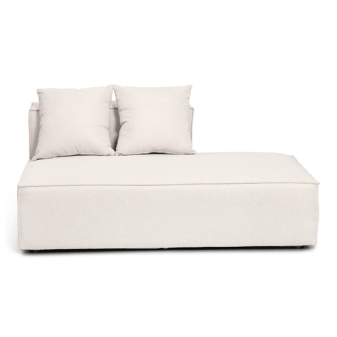 Hailey modul med halvt ryglæne højrevendt i beige L: 148 x D: 100 x H: 65 cm