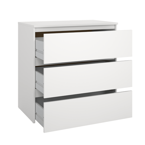 Maise kommode H:70 x B:70 x D:41 cm med 3 skuffer i hvid