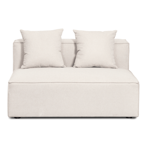 Hailey - U-sofa modulsofa i beige med 4 moduler - Højrevendt chaiselong L: 368 X D: 247 X H: 65 cm