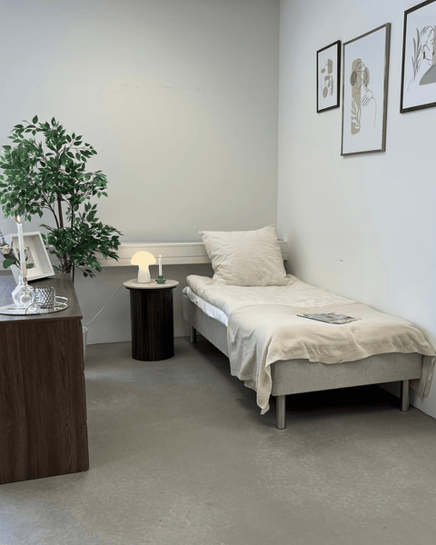 Oliver boxmadras i beige 90x200 cm
