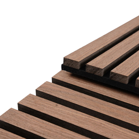 Premium akustikpanel i røget egetræsfiner 2400x520x18 mm