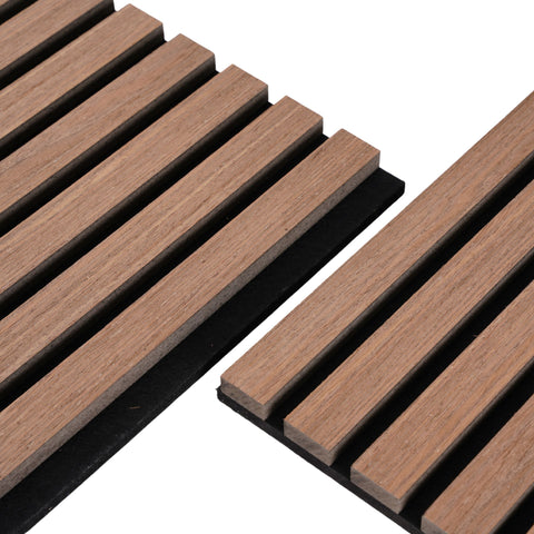 Premium akustikpanel i røget egetræsfiner 3000x520x18 mm