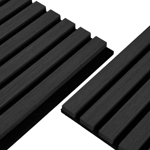 Premium akustikpanel i sort egetræsfiner 2600x520x18 mm