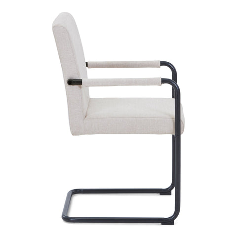 Tessa spisebordsstol i beige tekstil
