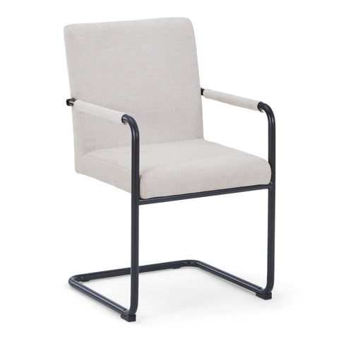 Tessa spisebordsstol i beige tekstil