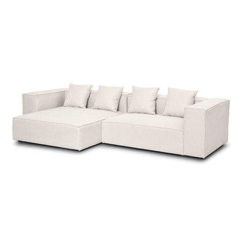 Hailey - Venstrevendt chaiselong modulsofa i beige med 2 moduler L: 294 X D: 148 X H: 65 cm