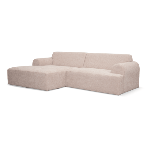 Arianna chaiselong sofa cream - Venstrevendt