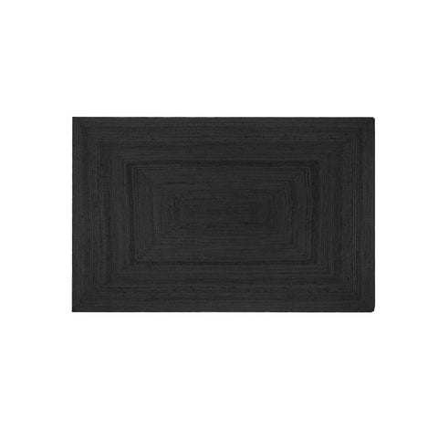 Alex tæppe - Sort jute 90x60